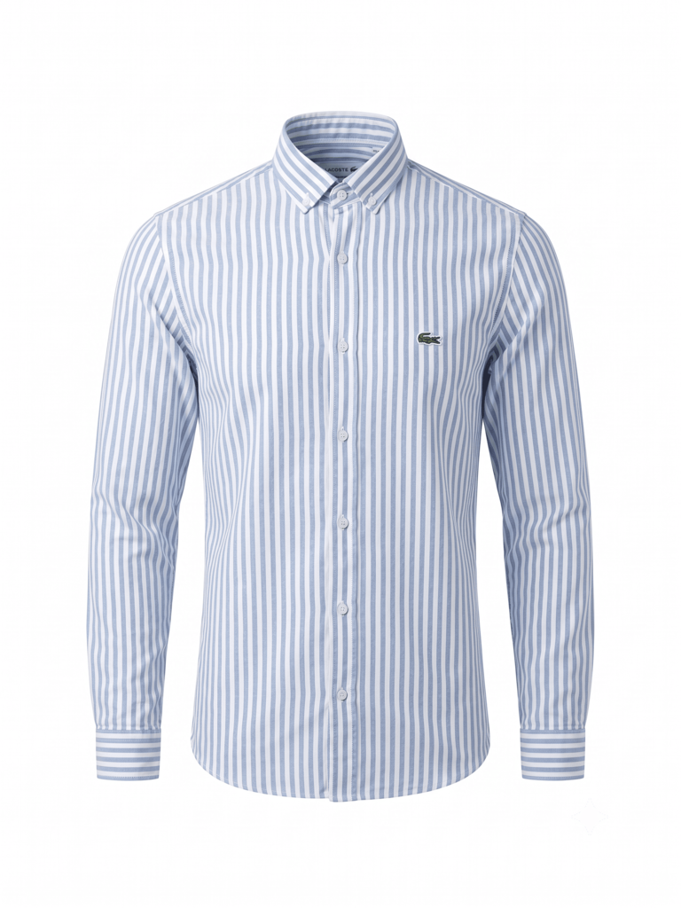 LACOSTE ÇİZGİLİ KETEN KUMAŞ