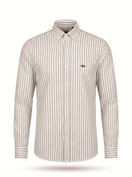 LACOSTE ÇİZGİLİ KETEN KUMAŞ
