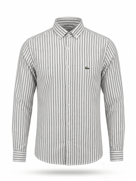 LACOSTE ÇİZGİLİ KETEN KUMAŞ