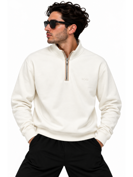 BOSS FERMUAR DETAYLI DIK YAKA SWEATSHIRT 2