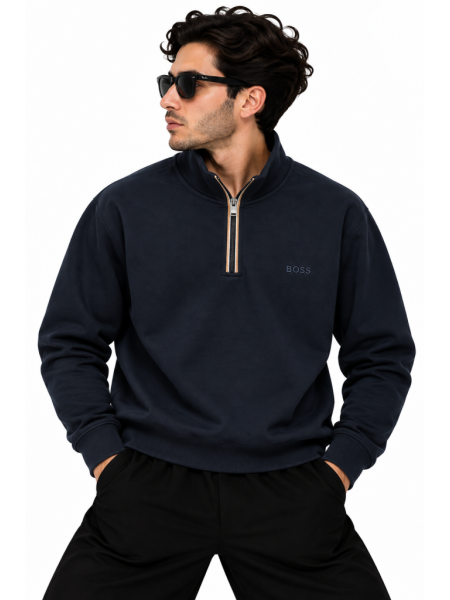 BOSS FERMUAR DETAYLI DIK YAKA SWEATSHIRT 2