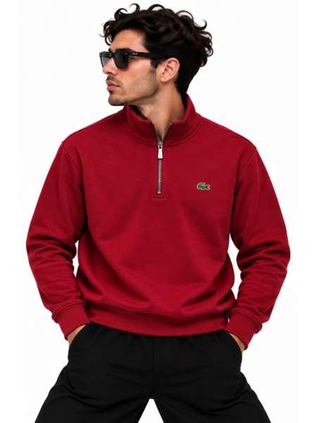 LACOSTE FERMUAR DETAYLI DIK YAKA SWEATSHIRT