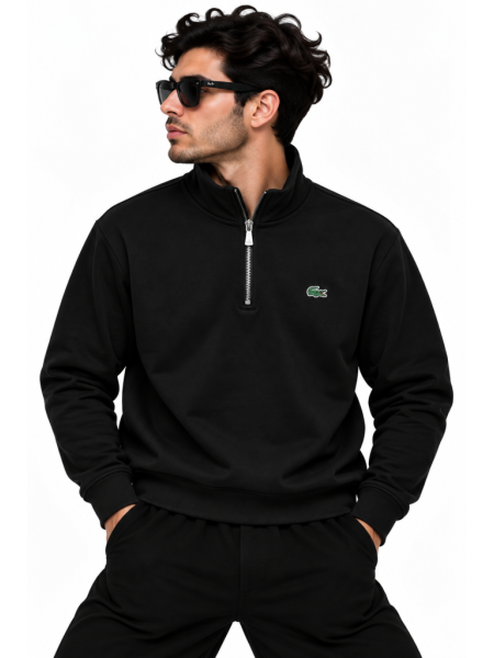 LACOSTE FERMUAR DETAYLI DIK YAKA SWEATSHIRT