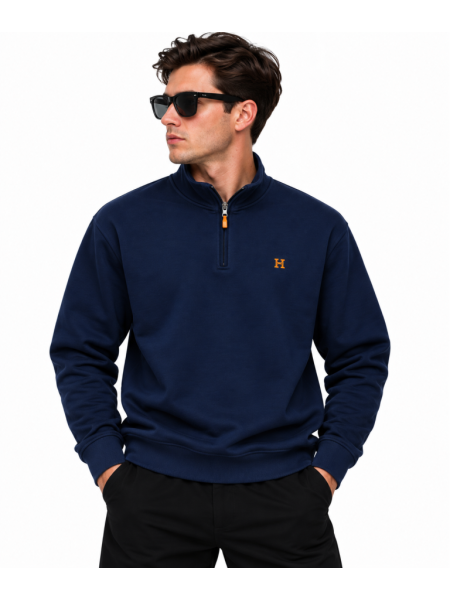 HERMES FERMUAR DETAYLI DIK YAKA SWEATSHIRT