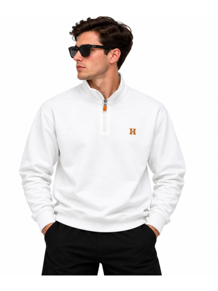 HERMES FERMUAR DETAYLI DIK YAKA SWEATSHIRT
