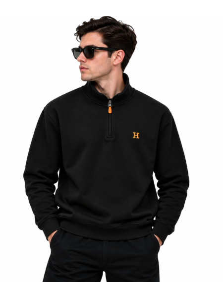 HERMES FERMUAR DETAYLI DIK YAKA SWEATSHIRT