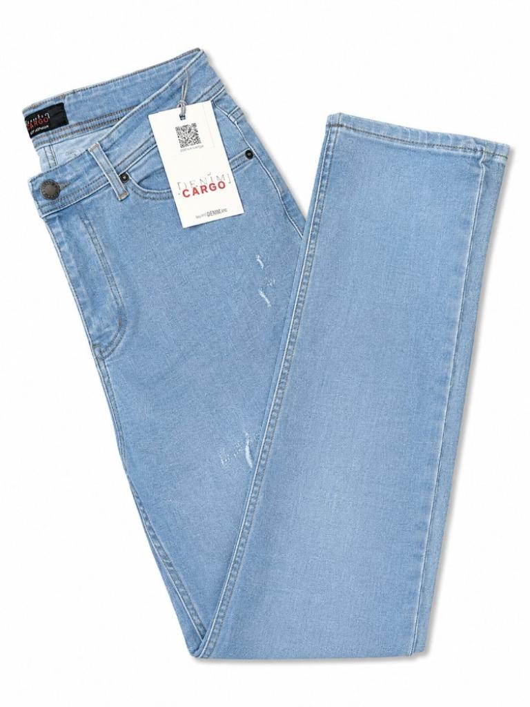 DENIM CARGO AÇIK MAVI STRAIGHT FIT JEAN PANTOLON