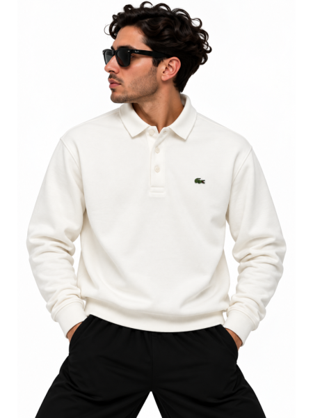 LACOSTE LOGO DETAYLI POLO YAKA SWEATSHIRT