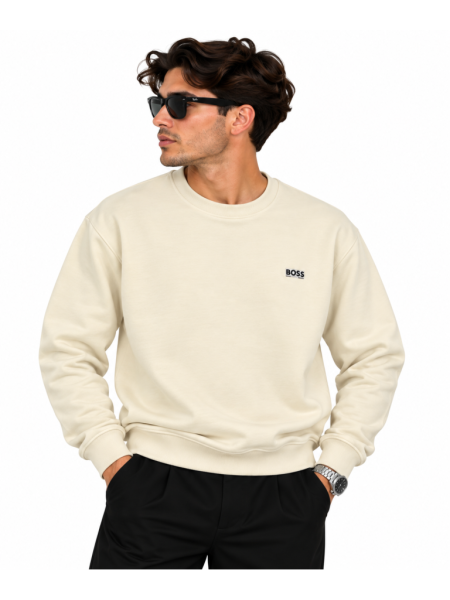 BOSS LOGO DETAYLI SIFIR YAKA SWEATSHIRT