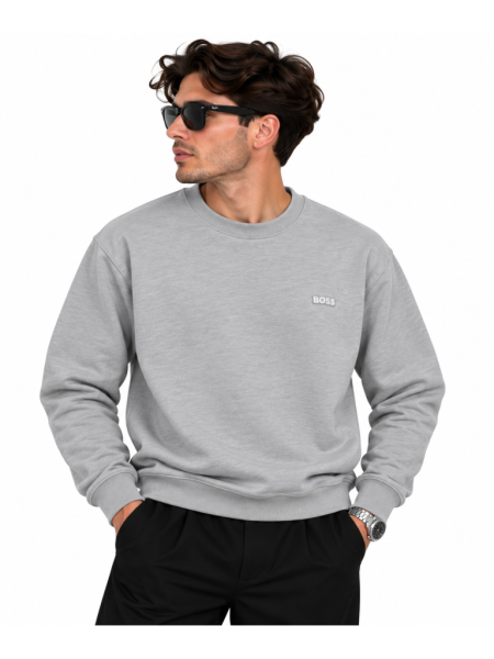 BOSS LOGO DETAYLI SIFIR YAKA SWEATSHIRT