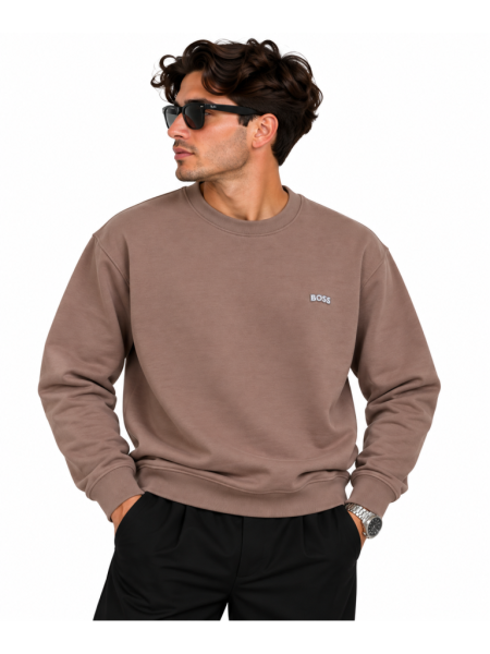 BOSS LOGO DETAYLI SIFIR YAKA SWEATSHIRT