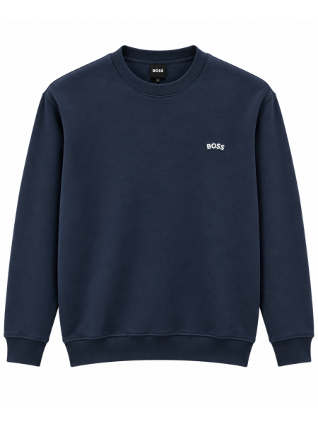 BOSS LOGO DETAYLI SIFIR YAKA SWEATSHIRT
