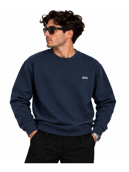 BOSS LOGO DETAYLI SIFIR YAKA SWEATSHIRT