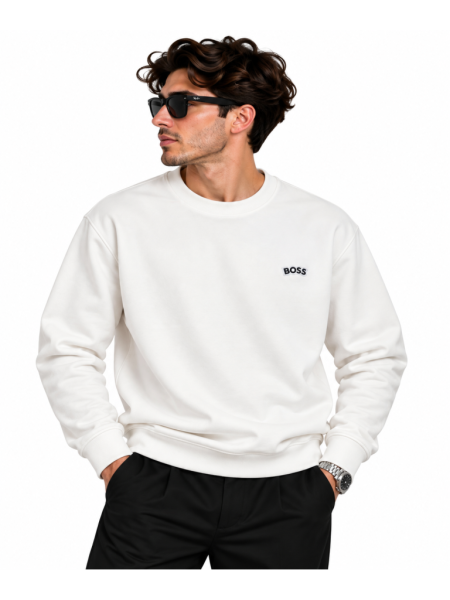 BOSS LOGO DETAYLI SIFIR YAKA SWEATSHIRT