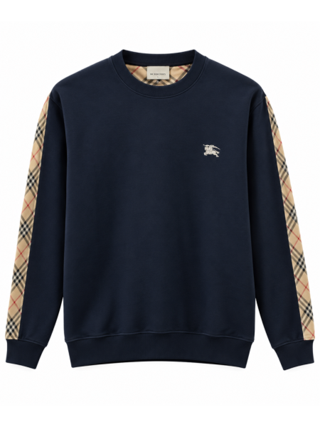 BURBERRY EKOSE KOL DETAYLI SIFIR YAKA SWEATSHIRT