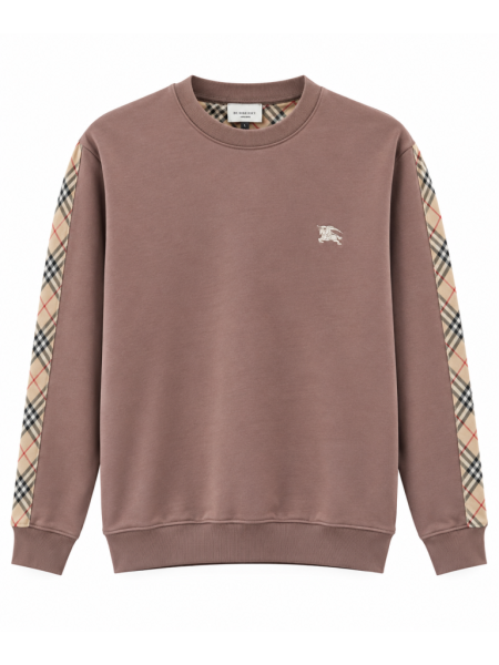 BURBERRY EKOSE KOL DETAYLI SIFIR YAKA SWEATSHIRT