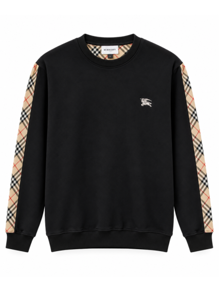 BURBERRY EKOSE KOL DETAYLI SIFIR YAKA SWEATSHIRT