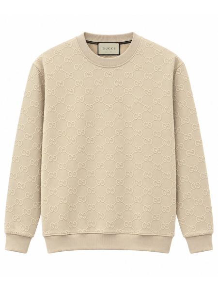 GUCCI GG DESENLI SIFIR YAKA SWEATSHIRT