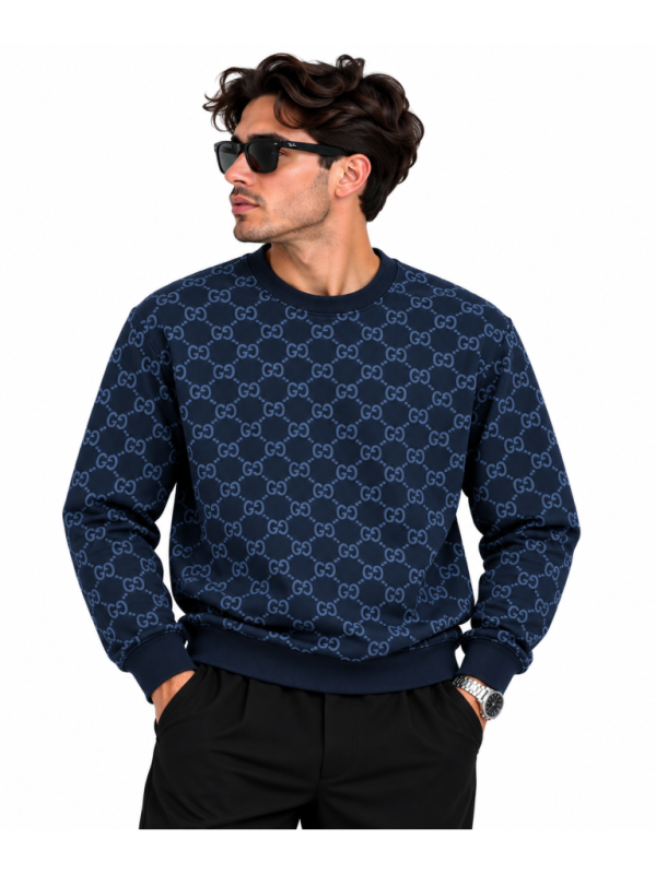GUCCI GG DESENLI SIFIR YAKA SWEATSHIRT