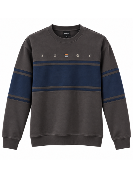 HUGO BOSS RENK BLOKLU SIFIR YAKA SWEATSHIRT