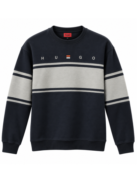 HUGO BOSS RENK BLOKLU SIFIR YAKA SWEATSHIRT