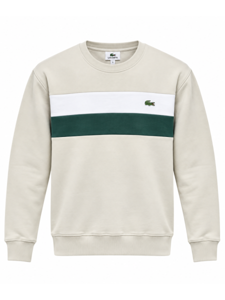 LACOSTE RENK BLOKLU SIFIR YAKA SWEATSHIRT