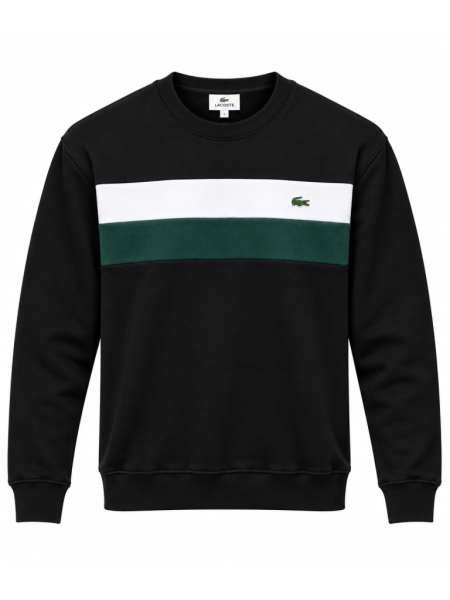 LACOSTE RENK BLOKLU SIFIR YAKA SWEATSHIRT