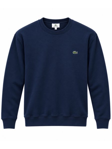 LACOSTE LOGO DETAYLI SIFIR YAKA SWEATSHIRT