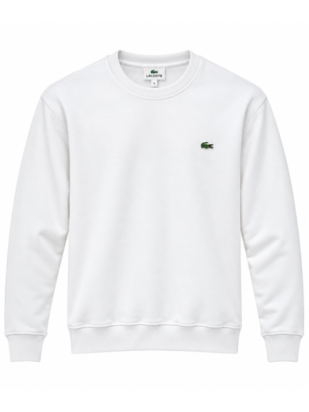 LACOSTE LOGO DETAYLI SIFIR YAKA SWEATSHIRT