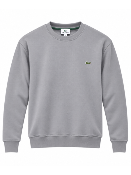 LACOSTE LOGO DETAYLI SIFIR YAKA SWEATSHIRT