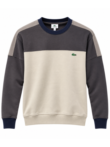 LACOSTE RENK BLOKLU SIFIR YAKA SWEATSHIRT 2
