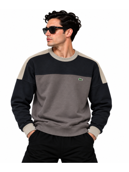 LACOSTE RENK BLOKLU SIFIR YAKA SWEATSHIRT 2