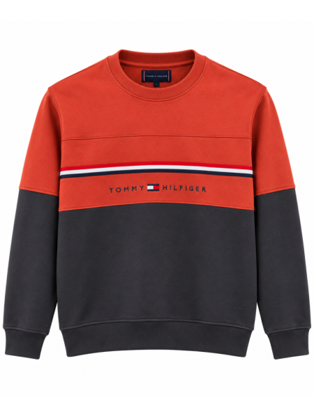 TOMMY HILFIGER RENK BLOKLU SIFIR YAKA SWEATSHIRT