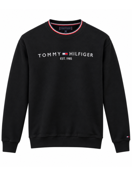 TOMMY HILFIGER LOGO DETAYLI SIFIR YAKA SWEATSHIRT