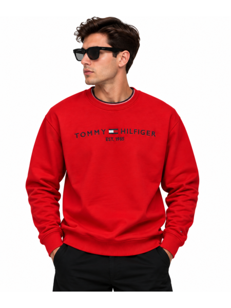 TOMMY HILFIGER LOGO DETAYLI SIFIR YAKA SWEATSHIRT