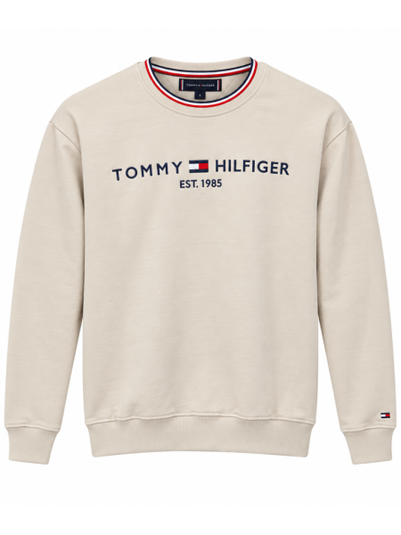 TOMMY HILFIGER LOGO DETAYLI SIFIR YAKA SWEATSHIRT