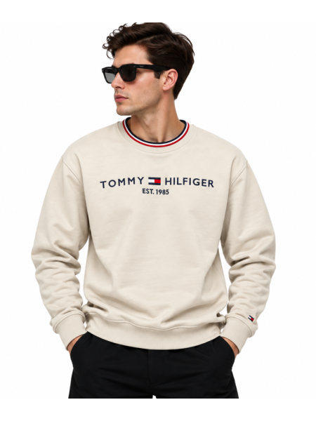 TOMMY HILFIGER LOGO DETAYLI SIFIR YAKA SWEATSHIRT