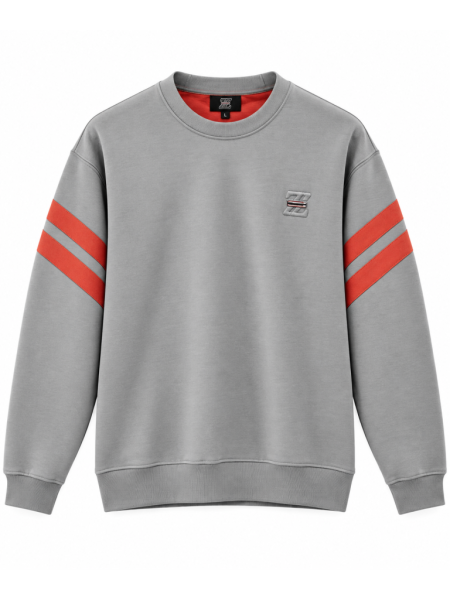 ZEGNA ŞERIT DETAYLI SIFIR YAKA SWEATSHIRT