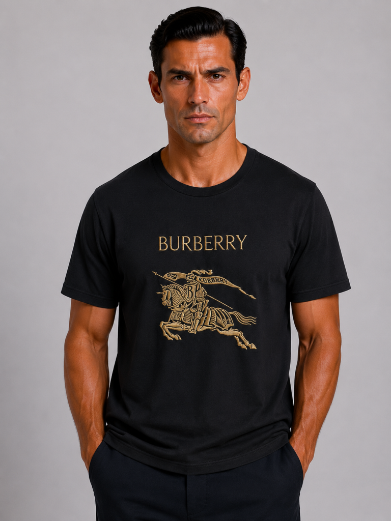 VİP PREMİUM  BURBERRY SIFIR YAKA T-SHİRT