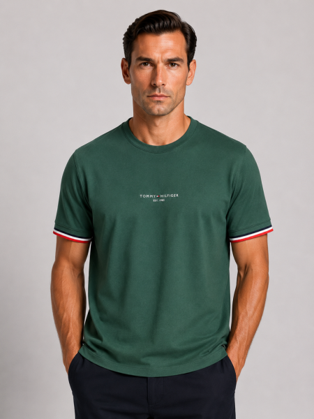 VİP PREMİUM TOMMY HILFIGER SIFIR YAKA T-SHİRT 2