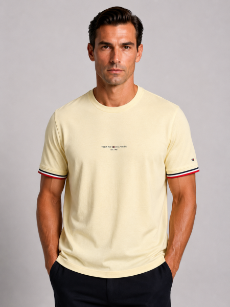 VİP PREMİUM TOMMY HILFIGER SIFIR YAKA T-SHİRT 2