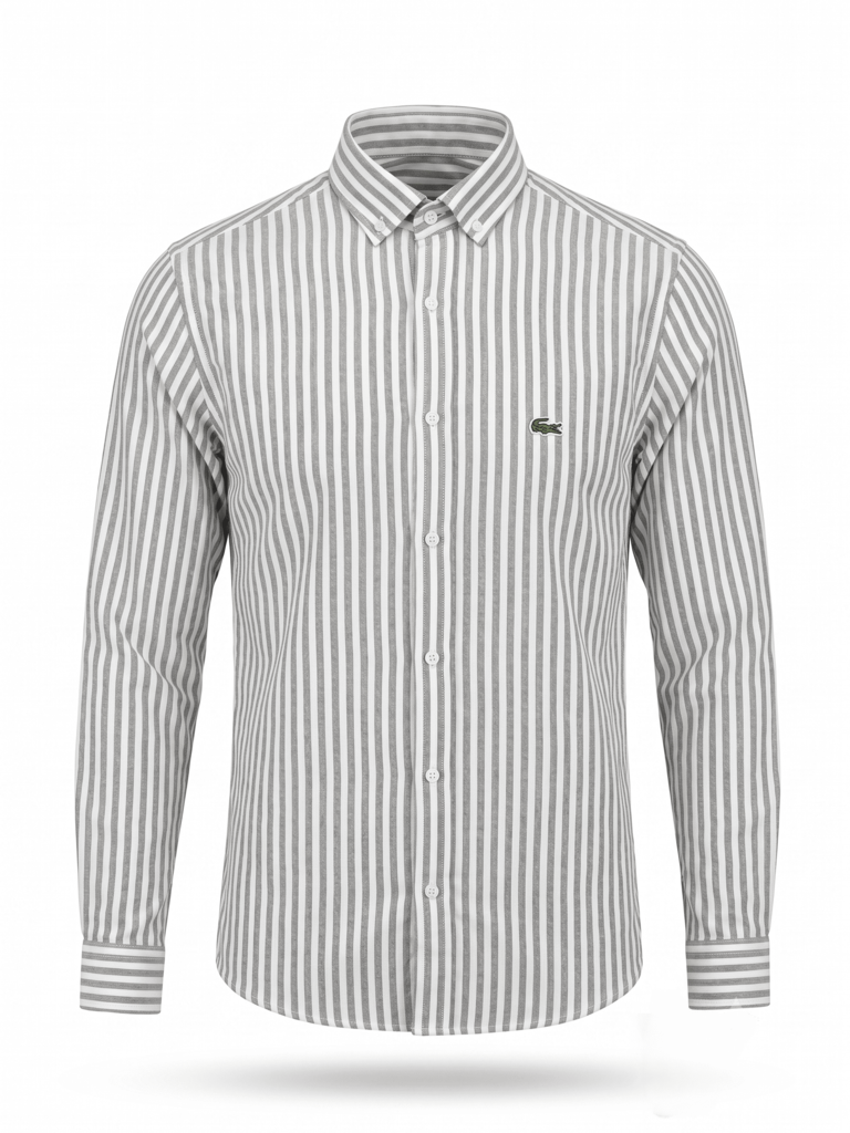 LACOSTE ÇİZGİLİ KETEN KUMAŞ