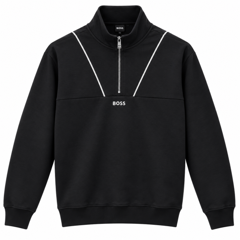 BOSS FERMUAR DETAYLI DIK YAKA SWEATSHIRT