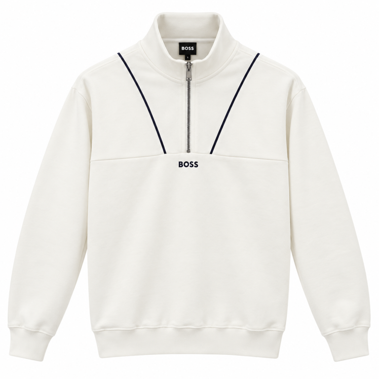 BOSS FERMUAR DETAYLI DIK YAKA SWEATSHIRT