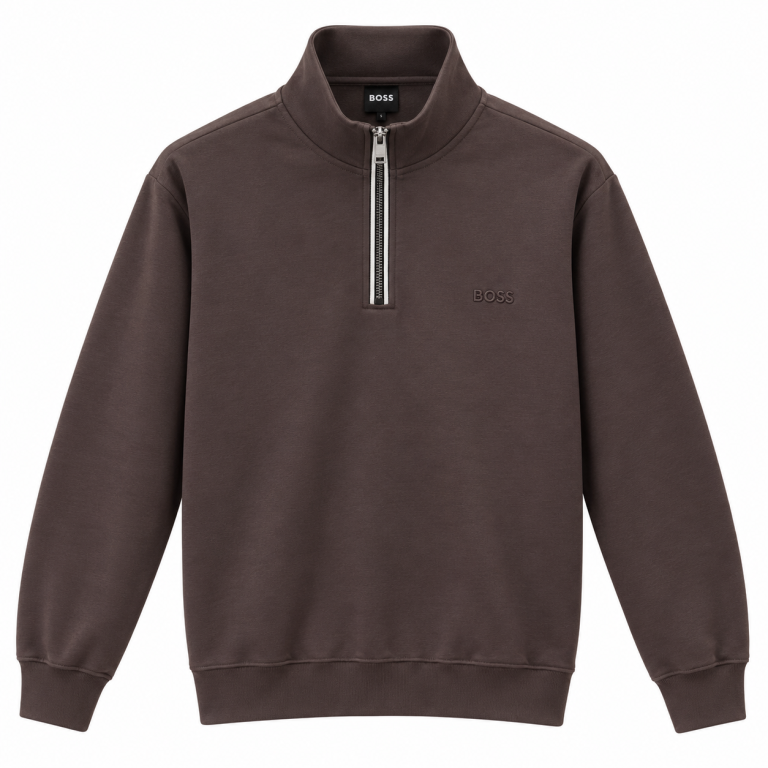 BOSS FERMUAR DETAYLI DIK YAKA SWEATSHIRT 2