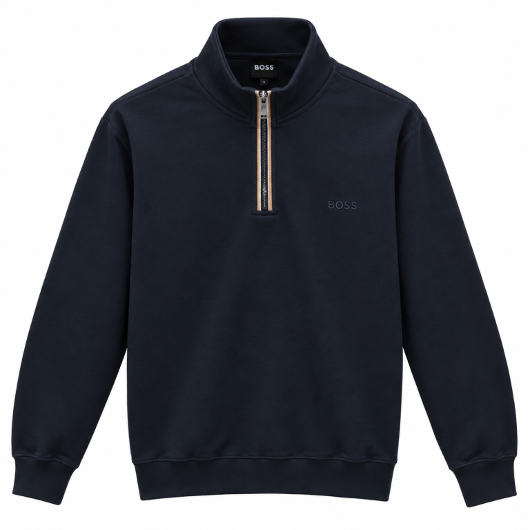 BOSS FERMUAR DETAYLI DIK YAKA SWEATSHIRT 2