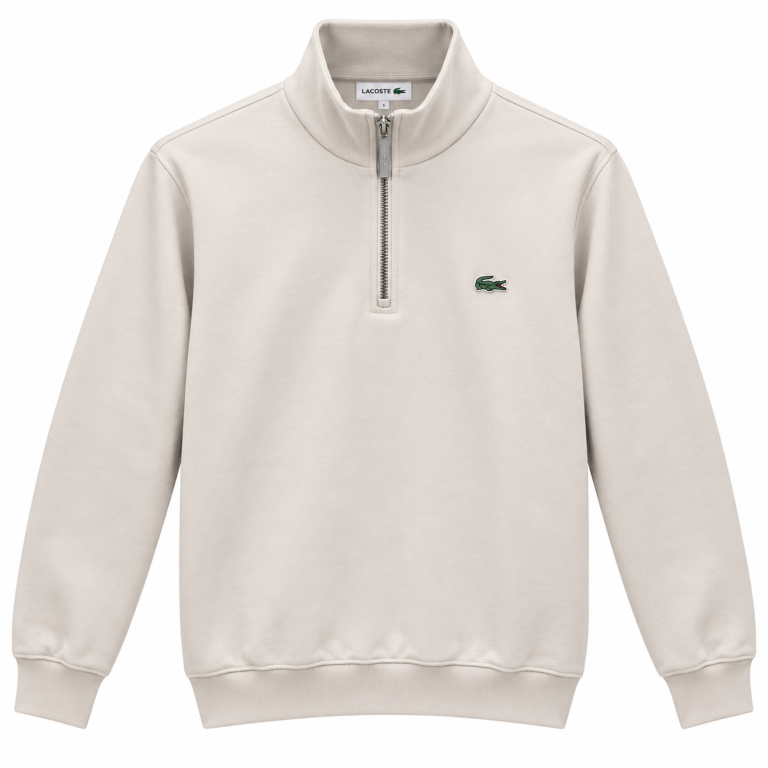 LACOSTE FERMUAR DETAYLI DIK YAKA SWEATSHIRT