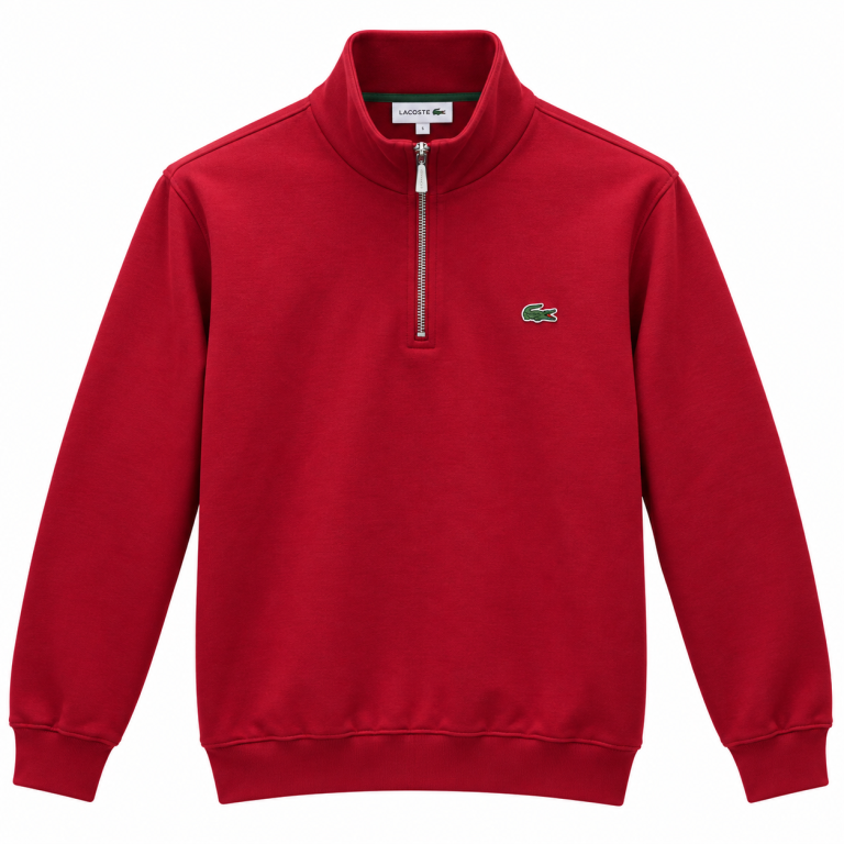 LACOSTE FERMUAR DETAYLI DIK YAKA SWEATSHIRT