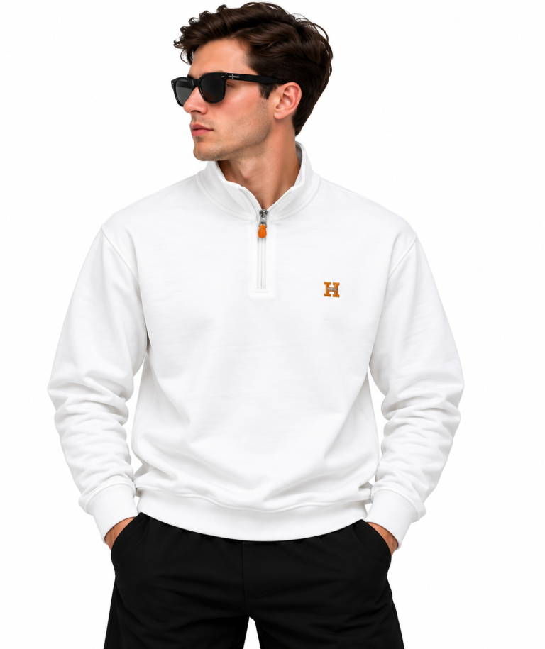 HERMES FERMUAR DETAYLI DIK YAKA SWEATSHIRT