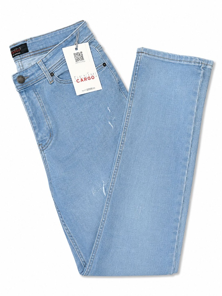 DENIM CARGO AÇIK MAVI STRAIGHT FIT JEAN PANTOLON